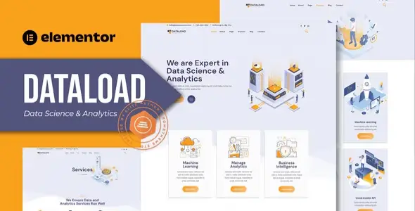 Dataload – Data Science & Analytics Elementor Template Kit