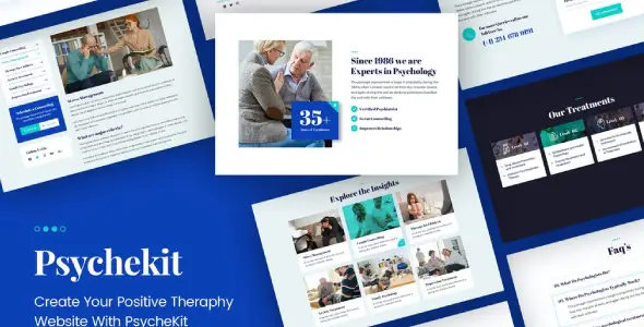 PsycheKit – Psychologist & Hypnotherapy Elementor Template Kit